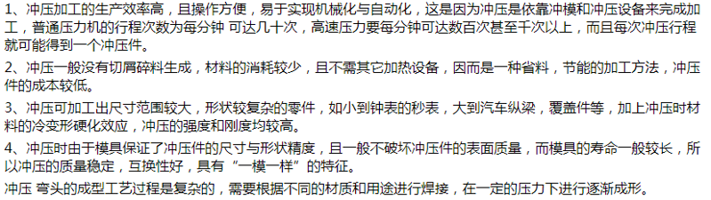 合金180度沖壓彎頭的優(yōu)點